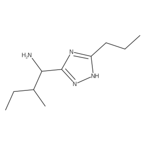 (1S,2S)-2-methyl-1-(3-propyl-1H-1,2,4-triazol-5-yl)butan-1-amine Structure