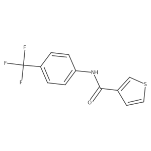 3-thienyl-N-(4-(trifluoromethyl)phenyl)formamide Structure