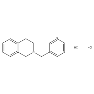 2-(Pyridin-3-ylmethyl)-1,2,3,4-tetrahydroisoquinoline dihydrochloride结构式