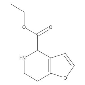 Ethyl 4H,5H,6H,7H-furo[3,2-c]pyridine-4-carboxylate结构式