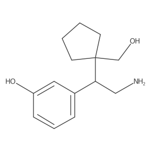3-{2-Amino-1-[1-(hydroxymethyl)cyclopentyl]ethyl}phenol Structure