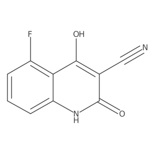 5-Fluoro-2,4-dihydroxyquinoline-3-carbonitrile Structure