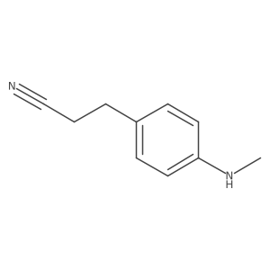 3-[4-(Methylamino)phenyl]propanenitrile结构式