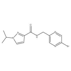 N-[(5-bromopyrazin-2-yl)methyl]-1-(propan-2-yl)-1H-pyrazole-3-carboxamide Structure