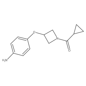 (3-(4-Aminophenoxy)azetidin-1-yl)(cyclopropyl)methanone Structure