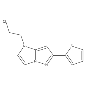 1-(2-chloroethyl)-6-(2-thienyl)imidazo[1,2-b]pyrazole结构式