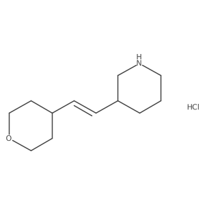 3-[(E)-2-(oxan-4-yl)ethenyl]piperidine hydrochloride Structure