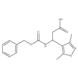 (3S)-3-{[(benzyloxy)carbonyl]amino}-3-(dimethyl-1,2-oxazol-4-yl)propanoic acid Structure