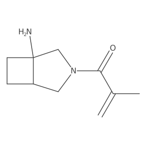 1-{1-Amino-3-azabicyclo[3.2.0]heptan-3-yl}-2-methylprop-2-en-1-one Structure