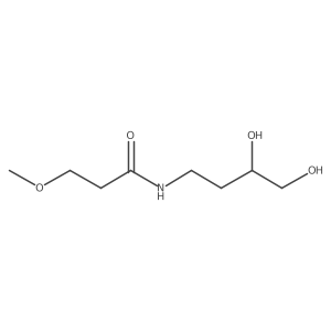 N-(3,4-dihydroxybutyl)-3-methoxypropanamide结构式