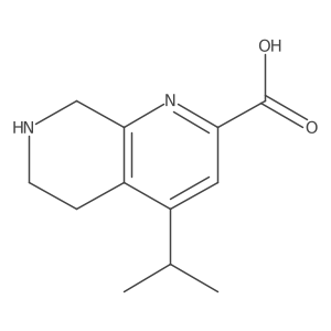 4-(Propan-2-yl)-5,6,7,8-tetrahydro-1,7-naphthyridine-2-carboxylic acid Structure