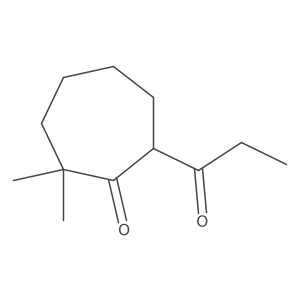 2,2-Dimethyl-7-propanoylcycloheptan-1-one Structure