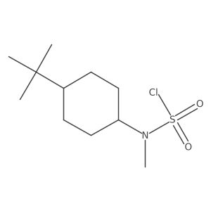 N-(4-tert-butylcyclohexyl)-N-methylsulfamoyl chloride结构式