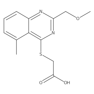 2-{[2-(Methoxymethyl)-5-methylquinazolin-4-yl]sulfanyl}acetic acid Structure