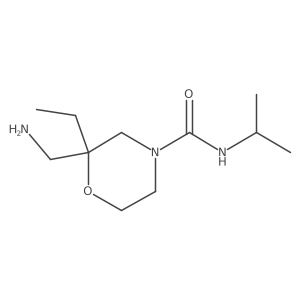2-(aminomethyl)-2-ethyl-N-(propan-2-yl)morpholine-4-carboxamide Structure
