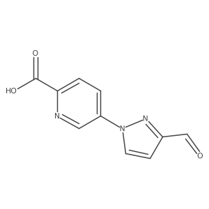 5-(3-formyl-1H-pyrazol-1-yl)pyridine-2-carboxylic acid结构式