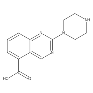 2-(Piperazin-1-yl)quinazoline-5-carboxylic acid结构式