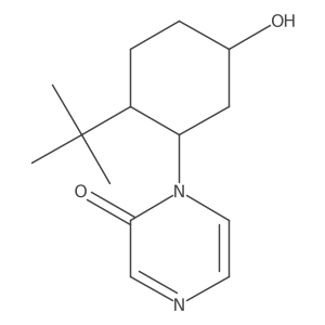 1-(2-Tert-butyl-5-hydroxycyclohexyl)-1,2-dihydropyrazin-2-one Structure