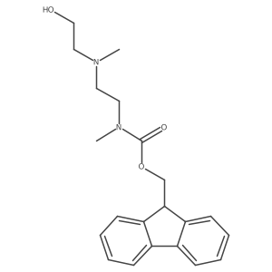 (9H-fluoren-9-yl)methyl N-{2-[(2-hydroxyethyl)(methyl)amino]ethyl}-N-methylcarbamate Structure