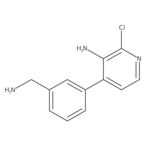 4-[3-(Aminomethyl)phenyl]-2-chloropyridin-3-amine结构式