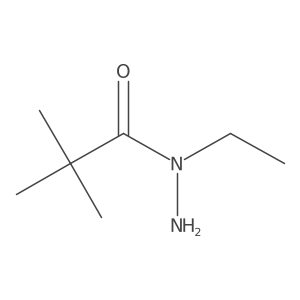 N-ethyl-2,2-dimethylpropanehydrazide结构式