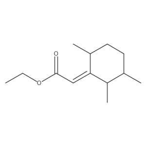 ethyl 2-[(1Z)-2,3,6-trimethylcyclohexylidene]acetate结构式