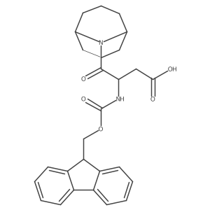 4-{9-azabicyclo[3.3.1]nonan-9-yl}-3-({[(9H-fluoren-9-yl)methoxy]carbonyl}amino)-4-oxobutanoic acid结构式