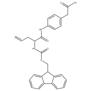 2-{4-[2-({[(9H-fluoren-9-yl)methoxy]carbonyl}amino)pent-4-enamido]phenyl}acetic acid Structure