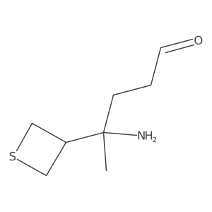 4-Amino-4-(thietan-3-yl)pentanal结构式