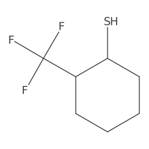 2-(Trifluoromethyl)cyclohexane-1-thiol结构式