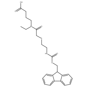 4-(N-ethyl-2-{[2-({[(9H-fluoren-9-yl)methoxy]carbonyl}amino)ethyl]sulfanyl}acetamido)butanoic acid Structure
