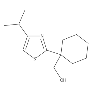 {1-[4-(Propan-2-yl)-1,3-thiazol-2-yl]cyclohexyl}methanol Structure