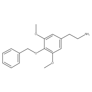 Benzeneethanamine,3,5-dimethoxy-4-(phenylmethoxy)- Structure
