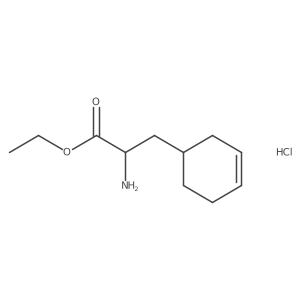 Ethyl 2-amino-3-(cyclohex-3-en-1-yl)propanoate hydrochloride结构式