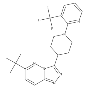 2-(4-{6-Tert-butyl-[1,2,4]triazolo[4,3-b]pyridazin-3-yl}piperidin-1-yl)-3-(trifluoromethyl)pyridine Structure