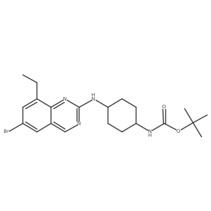 N-[trans-4-[(6-bromo-8-ethyl-2-quinazolinyl)amino]cyclohexyl]carbamic acid 1,1-dimethylethyl ester结构式