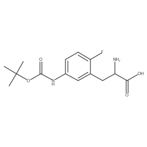 2-Amino-3-(5-{[(tert-butoxy)carbonyl]amino}-2-fluorophenyl)propanoic acid Structure