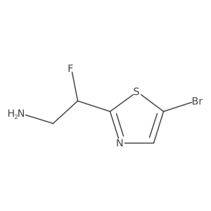 2-(5-Bromo-1,3-thiazol-2-yl)-2-fluoroethan-1-amine Structure