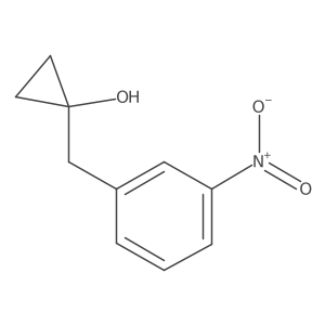 1-[(3-Nitrophenyl)methyl]cyclopropan-1-ol Structure