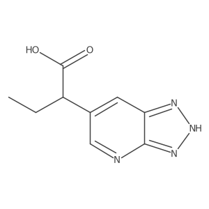 2-{3H-[1,2,3]triazolo[4,5-b]pyridin-6-yl}butanoic acid Structure