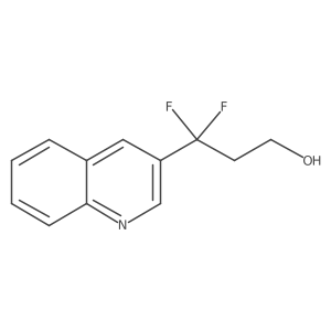3,3-Difluoro-3-(quinolin-3-yl)propan-1-ol Structure