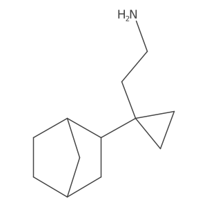 2-(1-{Bicyclo[2.2.1]heptan-2-yl}cyclopropyl)ethan-1-amine结构式