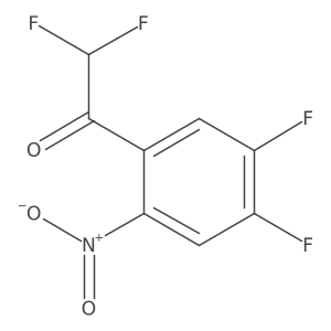 1-(4,5-Difluoro-2-nitrophenyl)-2,2-difluoroethan-1-one结构式