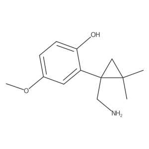 2-[1-(Aminomethyl)-2,2-dimethylcyclopropyl]-4-methoxyphenol Structure