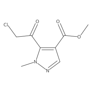 methyl 5-(2-chloroacetyl)-1-methyl-1H-pyrazole-4-carboxylate结构式