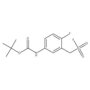 tert-butyl N-{4-fluoro-3-[(fluorosulfonyl)methyl]phenyl}carbamate结构式