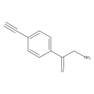 2-Amino-1-(4-ethynylphenyl)ethan-1-one结构式