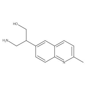 3-Amino-2-(2-methylquinolin-6-yl)propan-1-ol Structure