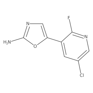 5-(5-Chloro-2-fluoropyridin-3-yl)-1,3-oxazol-2-amine结构式
