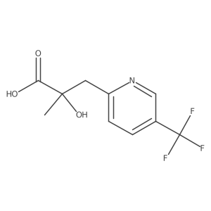 2-Hydroxy-2-methyl-3-[5-(trifluoromethyl)pyridin-2-yl]propanoic acid Structure